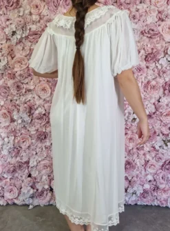 Chemise de nuit longue femme Blanc