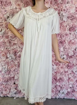 Chemise de nuit longue femme Blanc