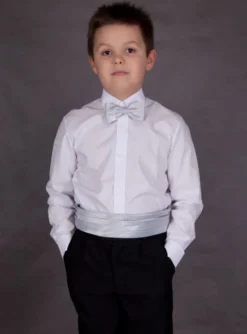 Chemise enfant blanche ou ivoire manches longues
