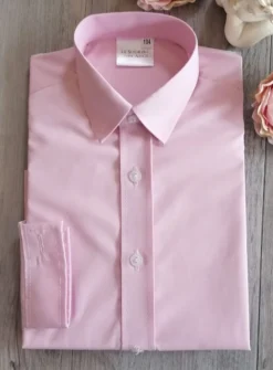 Chemise enfant habillée couleur manches longues