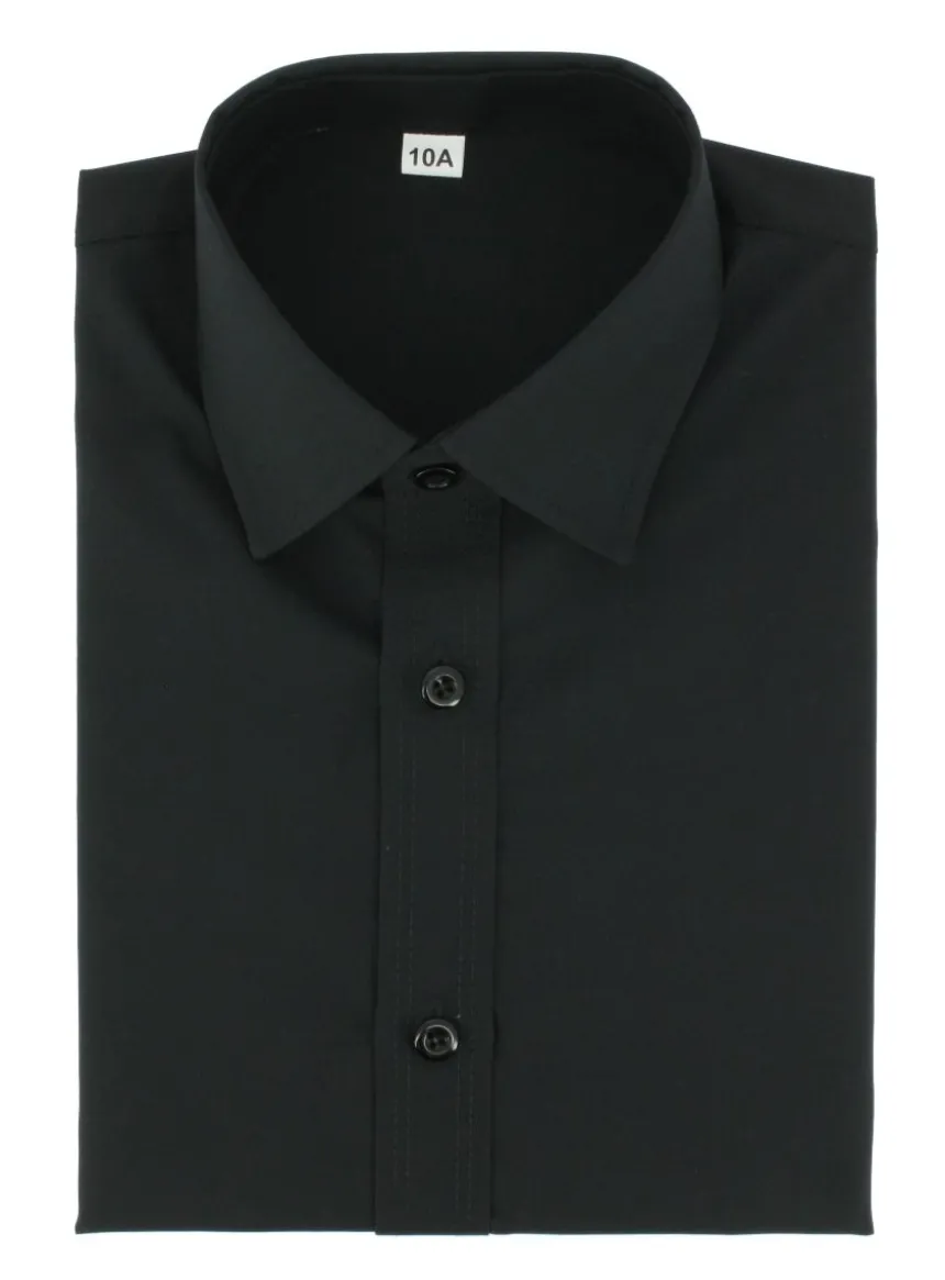 Chemise enfant habillée couleur manches longues