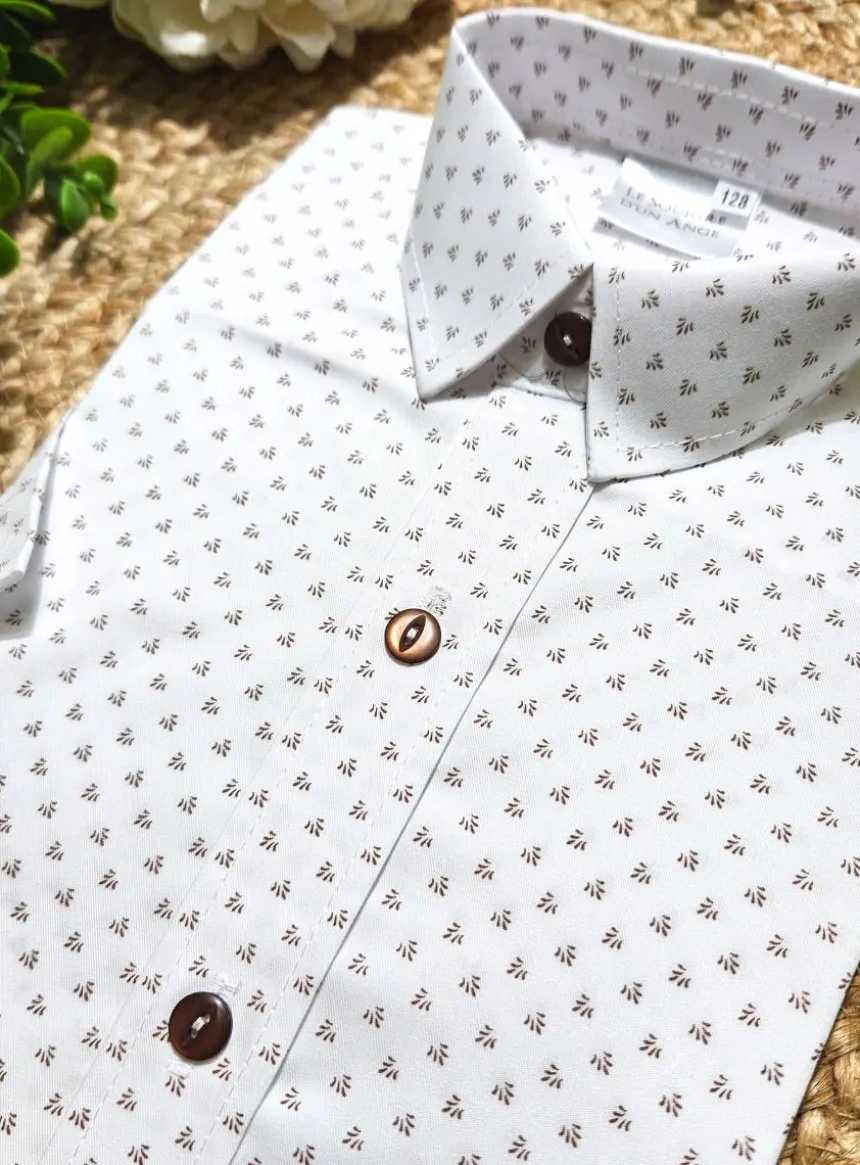 Chemise garçon manches courtes