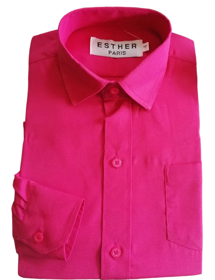 Chemise habillée enfant manches longues