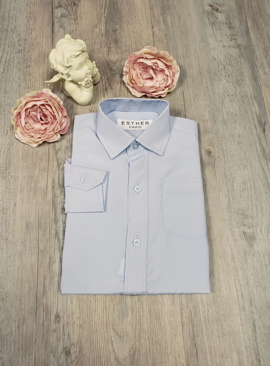 Chemise habillée enfant manches longues