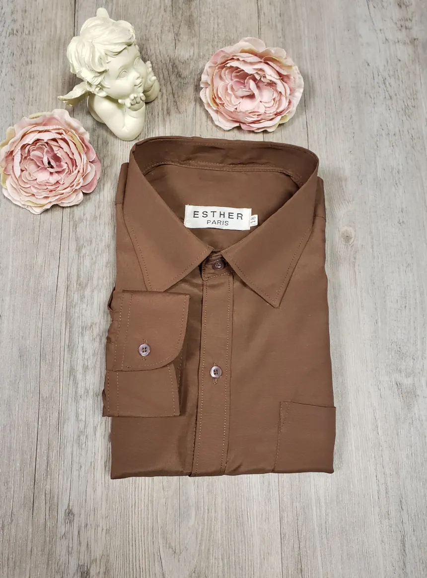 Chemise habillée enfant manches longues