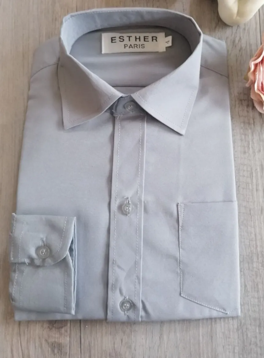 Chemise habillée enfant manches longues