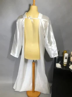 Chemise longue crémation homme Blanc