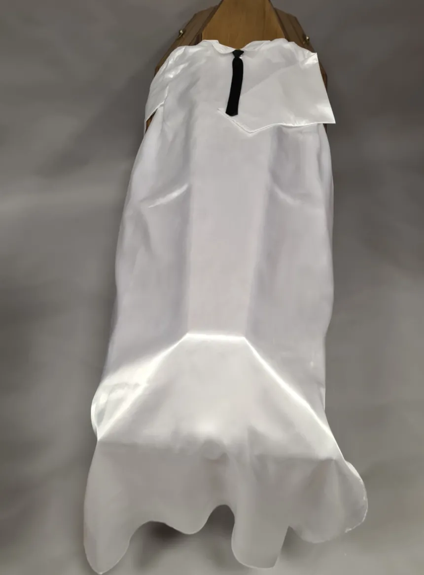 Chemise longue crémation homme Blanc