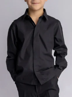 Chemise noire garçon
