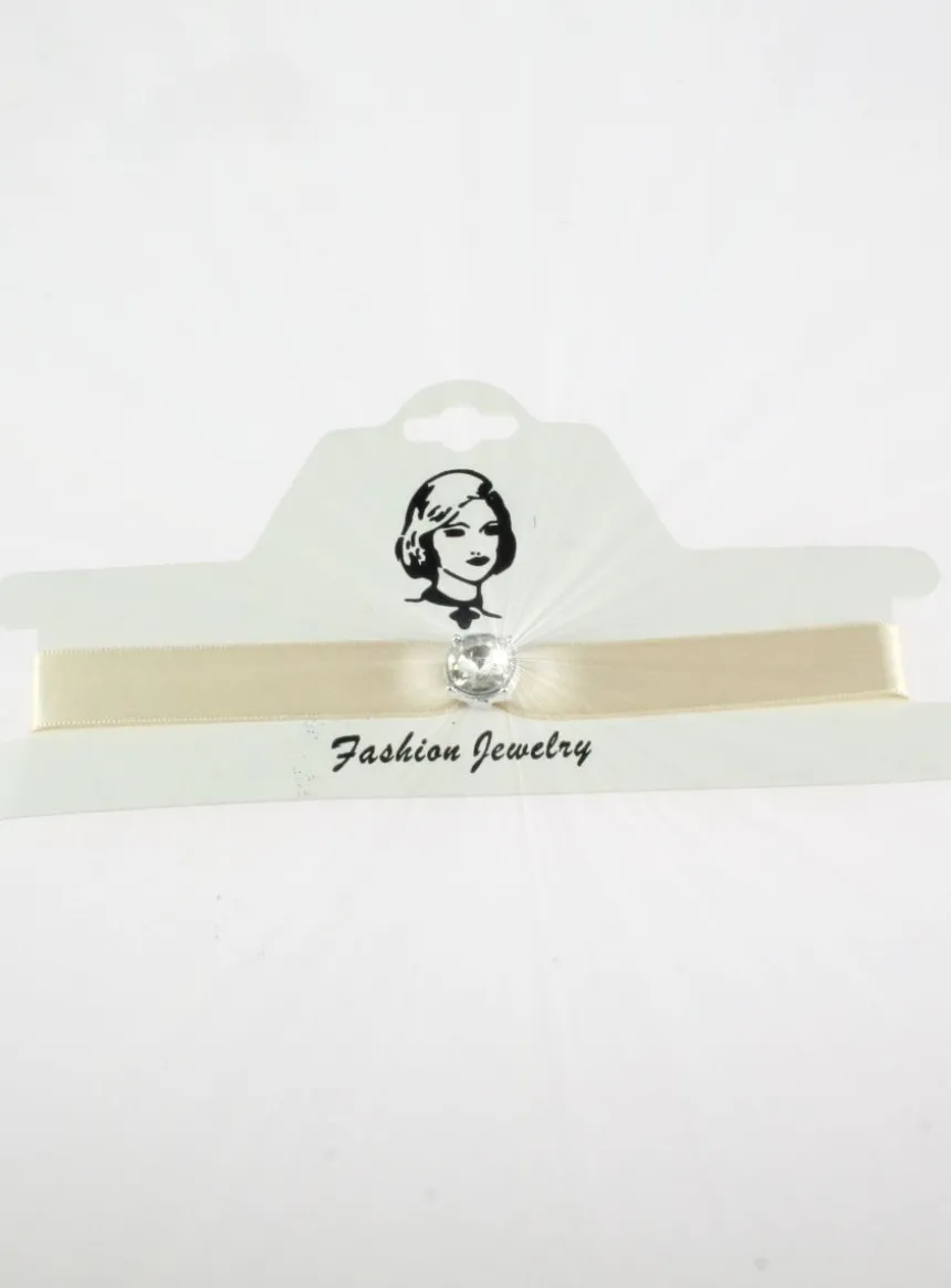 Chocker Ras du cou ruban avec strass