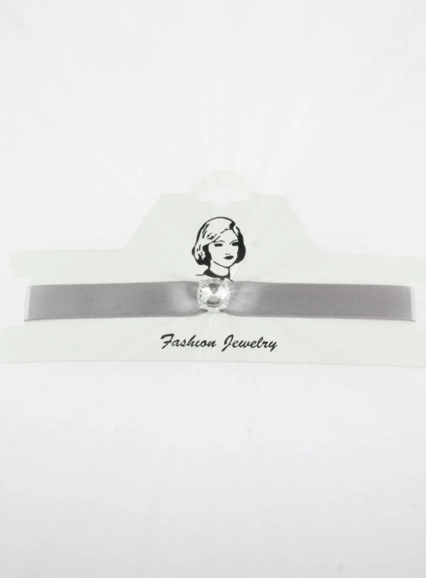Chocker Ras du cou ruban avec strass