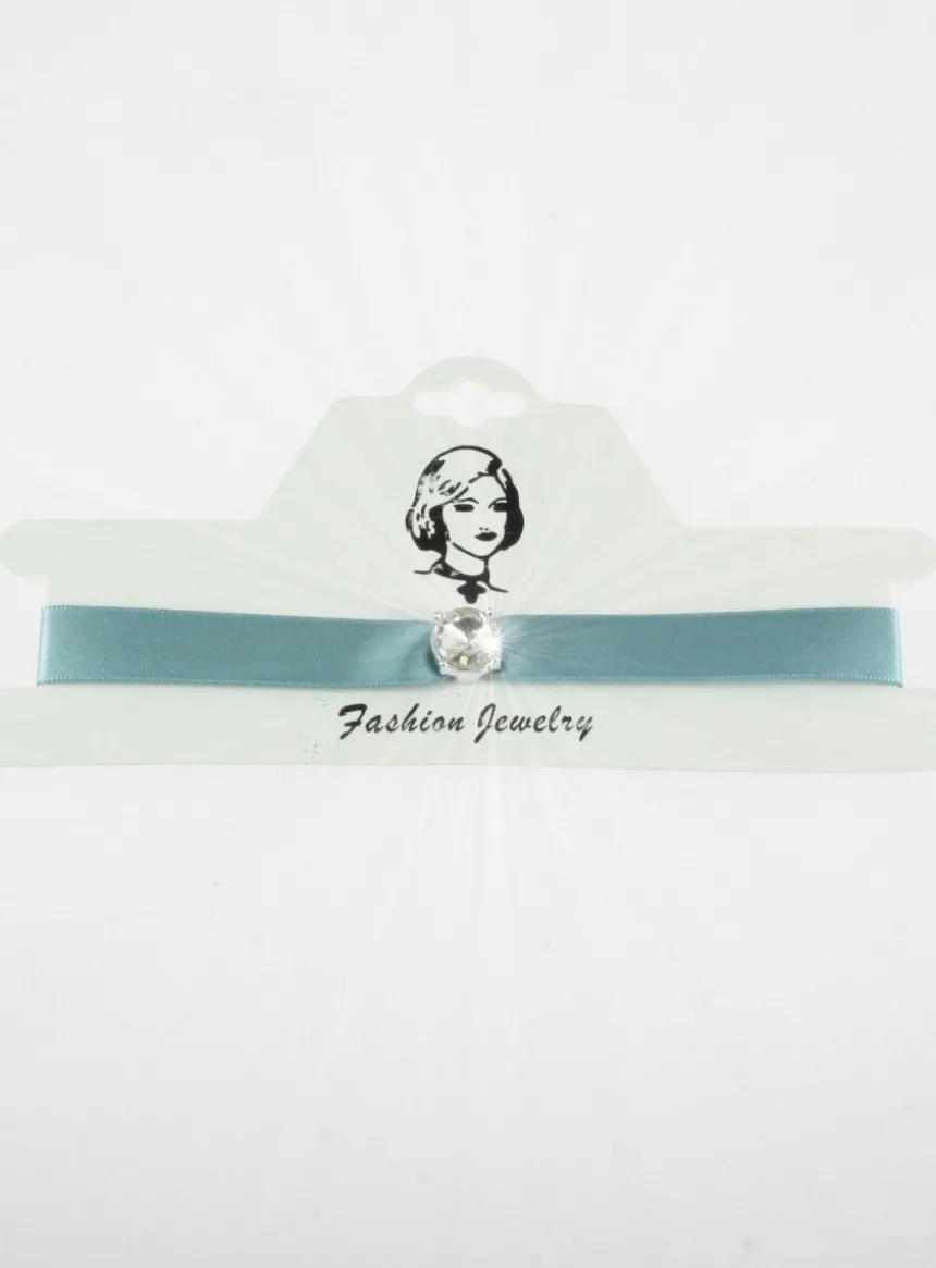 Chocker Ras du cou ruban avec strass