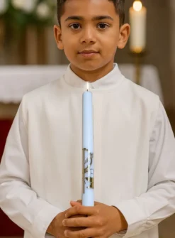 Cierge religieux décoré – Personnalisable