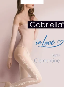 Collants mariage motif floral