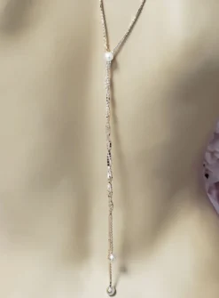 Collier de dos Perles femme