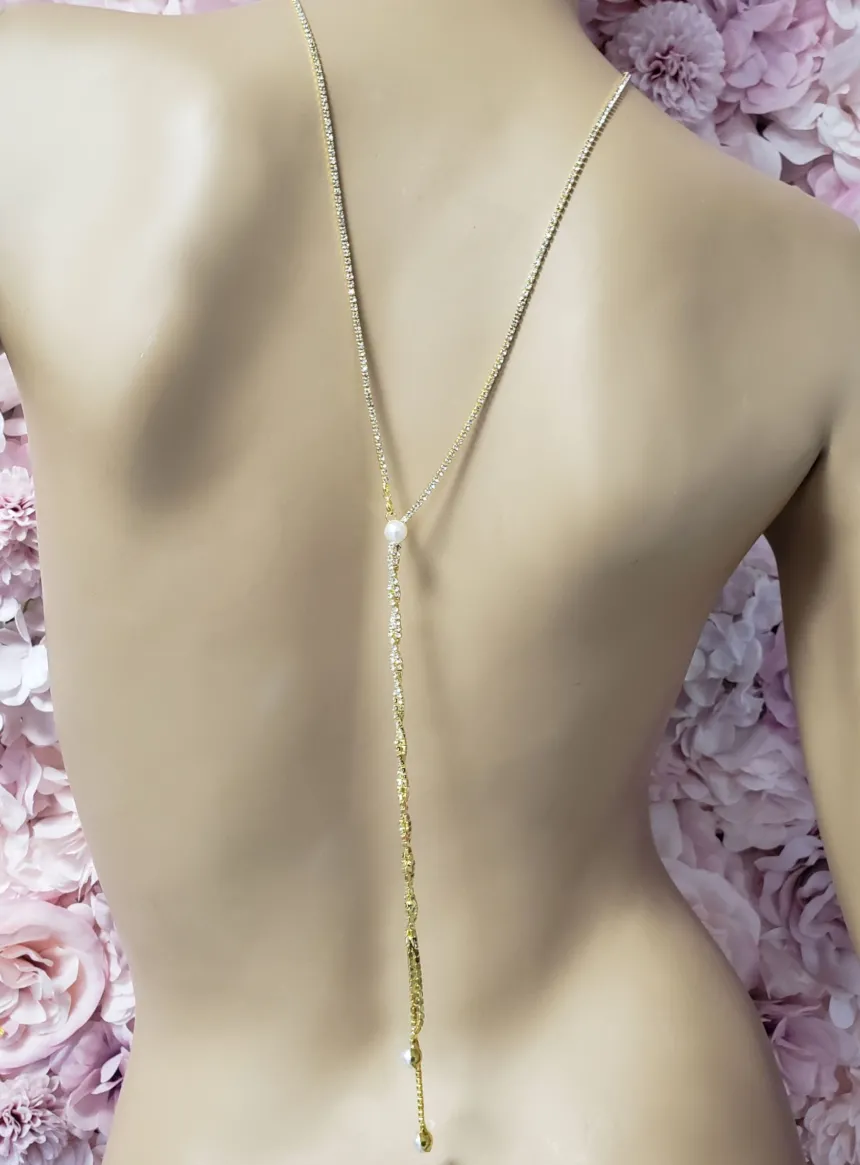 Collier de dos Perles femme