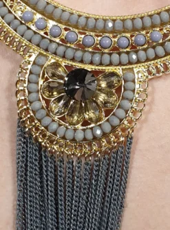 Collier plastron chic + boucles