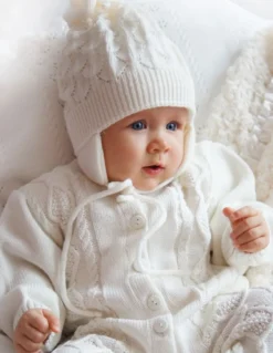 Combinaison crochet bébé - mixte coton organique