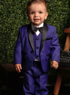 Costume bleu roy garçon Thibault version bébé