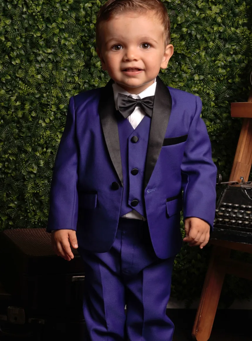 Costume bleu roy garçon Thibault version bébé