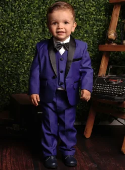 Costume bleu roy garçon Thibault version bébé