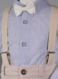 Costume bretelle bébé garçon + casquette
