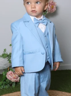 Costume complet bébé garçon modèle Lucas bleu