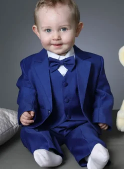 Costume complet bébé modèle Lucas bleu marine