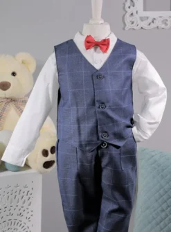 Costume complet à carreaux bébé garçon