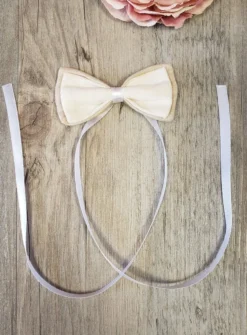 Costume de cérémonie en lin blanc et beige Edouard