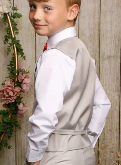Costume enfant de cérémonie gris perle Jean