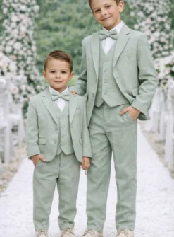 Costume enfant vert sauge modèle Jean