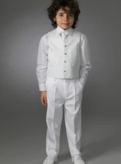 Costume garçon blanc, noir ou écru Peter