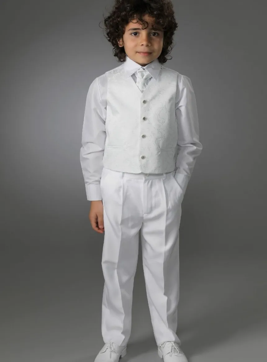 Costume garçon blanc, noir ou écru Peter