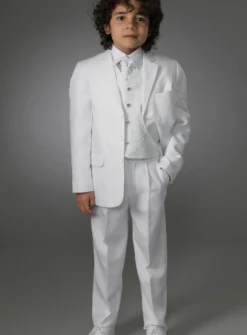 Costume garçon blanc, noir ou écru Peter