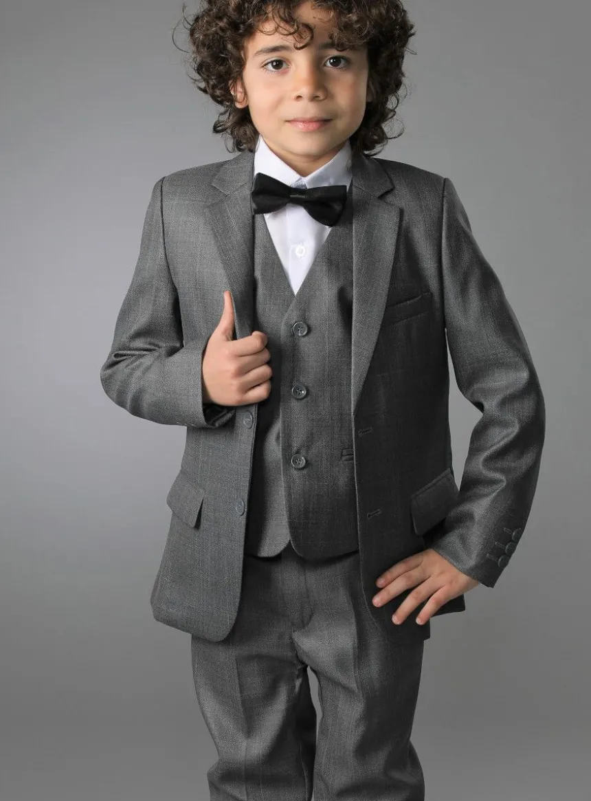 Costume garçon gris anthracite complet Jean