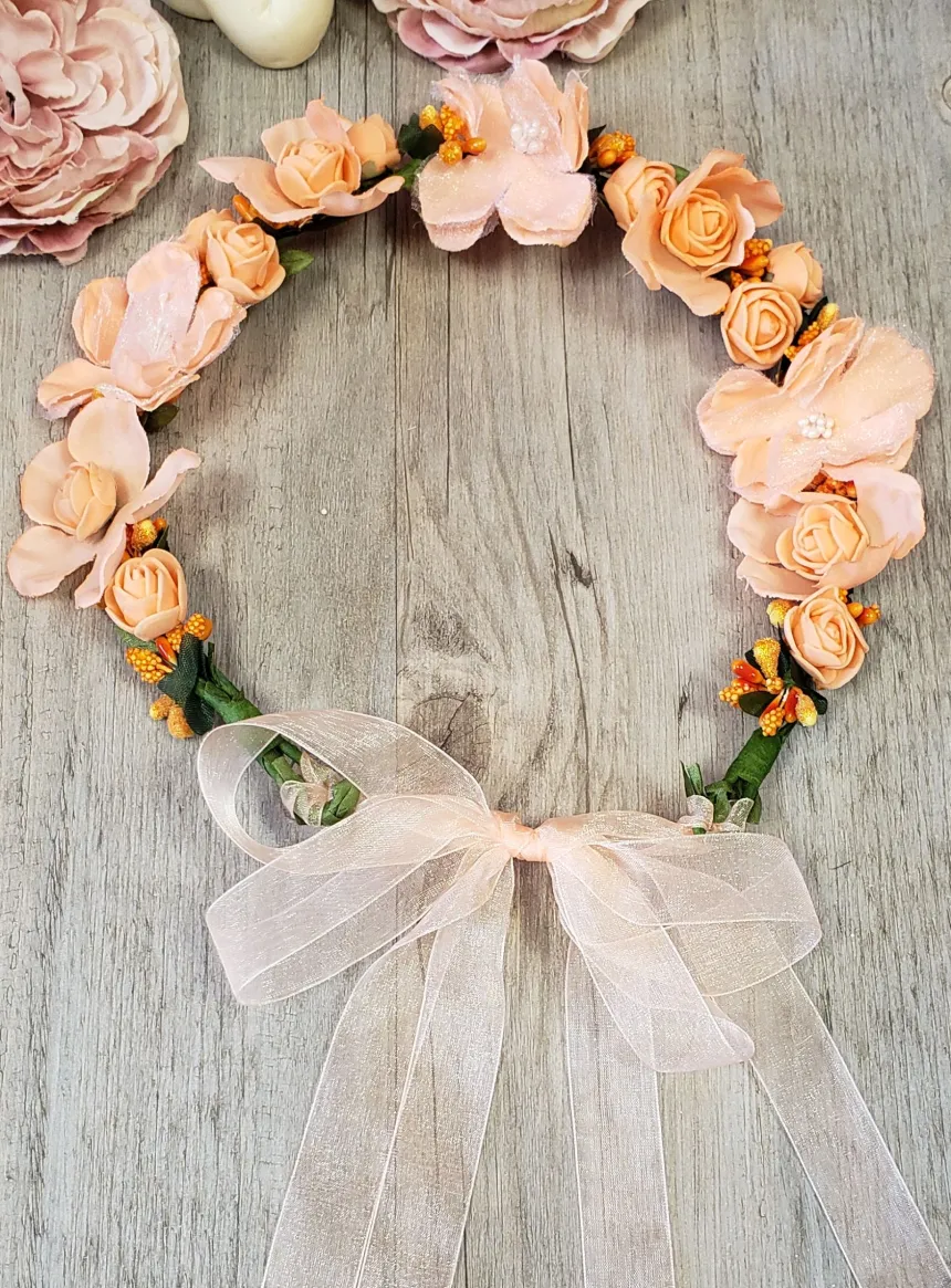 Couronne de fleurs cérémonie fille