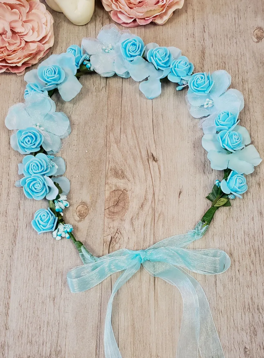 Couronne de fleurs cérémonie fille