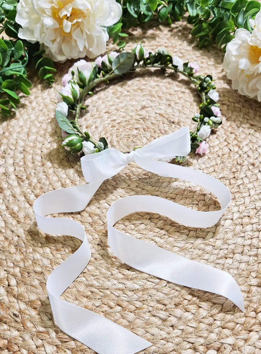 Couronne de Fleurs Pivoines