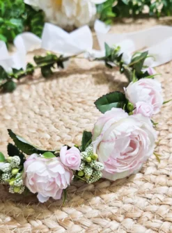 Couronne de Fleurs Pivoines