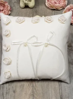 Coussin porte alliances champêtre