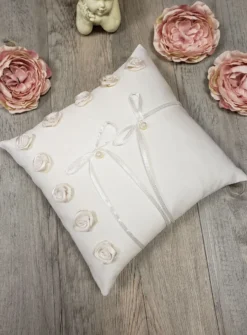 Coussin porte alliances champêtre