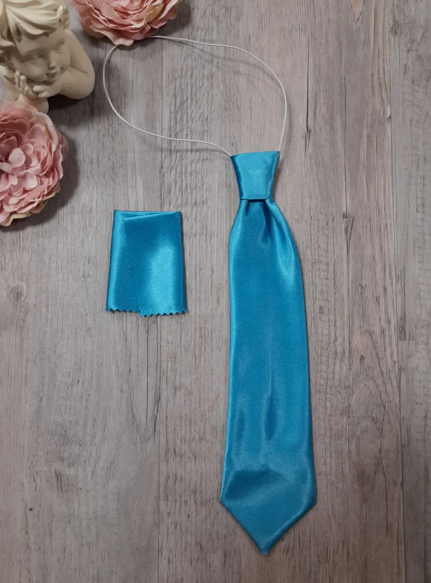 Cravate enfant bébé ado avec pochette