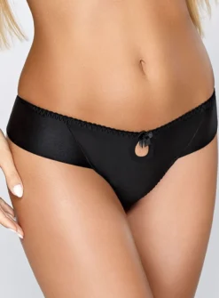 Culotte brésilienne satin Alissia Noir M
