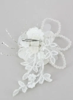 Décoration cheveux mariage avec pince Ivoire - Ecru