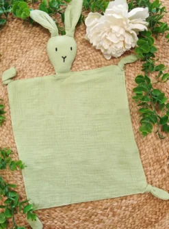 Doudou lapin en coton - personnalisé