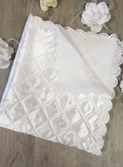 Drap mortuaire satiné Blanc
