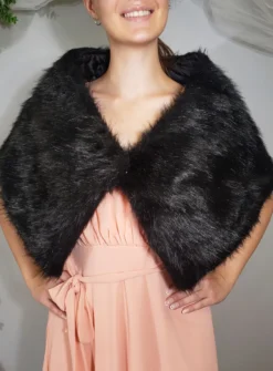 Etole cape fausse fourrure femme pas cher