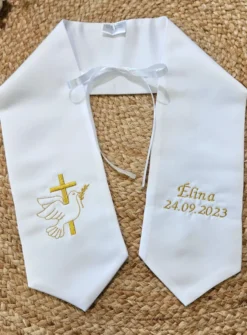 Etole célébration religieuse satin Motif au choix - Personnalisable