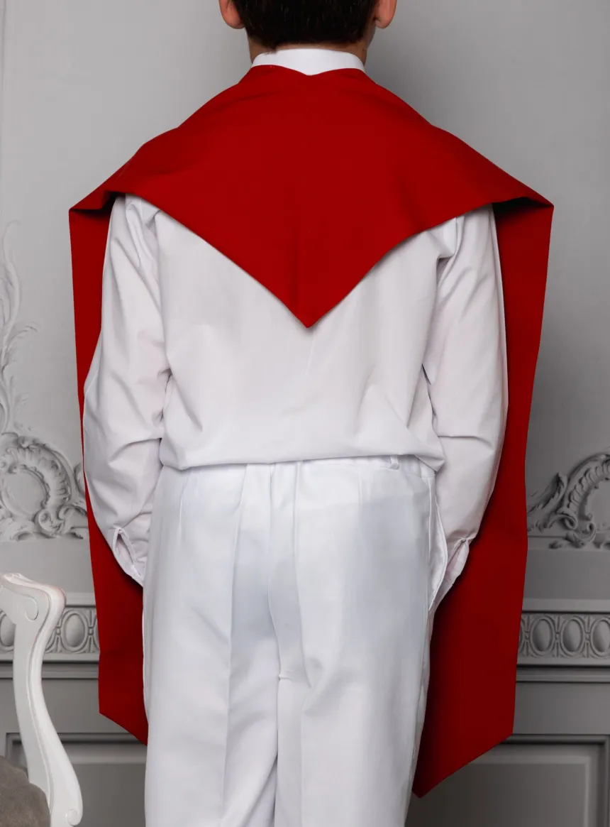 Etole confirmation rouge en pointe - Personnalisable Rouge